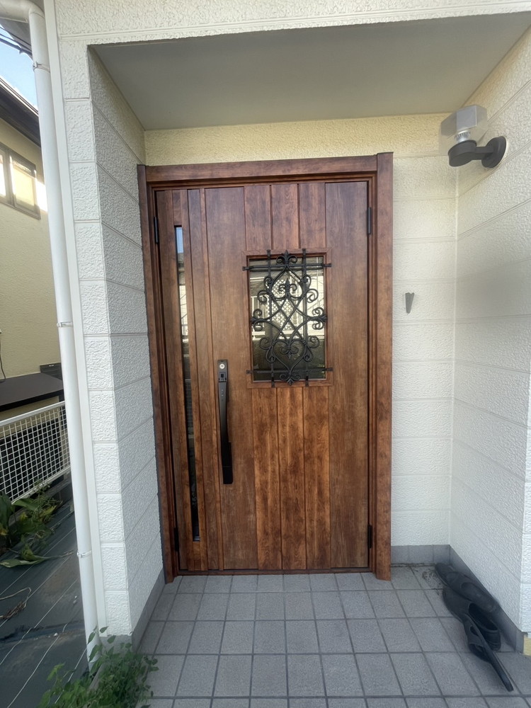 習志野市戸建て　玄関ドア交換